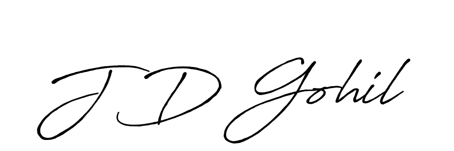 Make a beautiful signature design for name J D Gohil. Use this online signature maker to create a handwritten signature for free. J D Gohil signature style 7 images and pictures png
