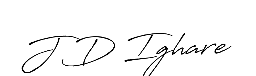 Antro_Vectra_Bolder is a professional signature style that is perfect for those who want to add a touch of class to their signature. It is also a great choice for those who want to make their signature more unique. Get J D Ighare name to fancy signature for free. J D Ighare signature style 7 images and pictures png