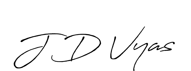 Design your own signature with our free online signature maker. With this signature software, you can create a handwritten (Antro_Vectra_Bolder) signature for name J D Vyas. J D Vyas signature style 7 images and pictures png