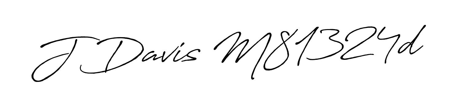 The best way (Antro_Vectra_Bolder) to make a short signature is to pick only two or three words in your name. The name J Davis M81324d include a total of six letters. For converting this name. J Davis M81324d signature style 7 images and pictures png