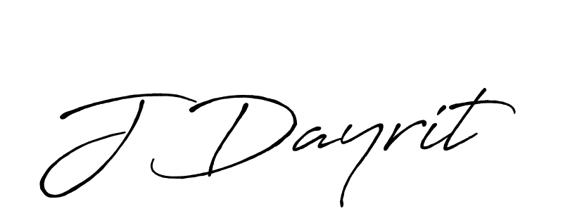 How to make J Dayrit name signature. Use Antro_Vectra_Bolder style for creating short signs online. This is the latest handwritten sign. J Dayrit signature style 7 images and pictures png