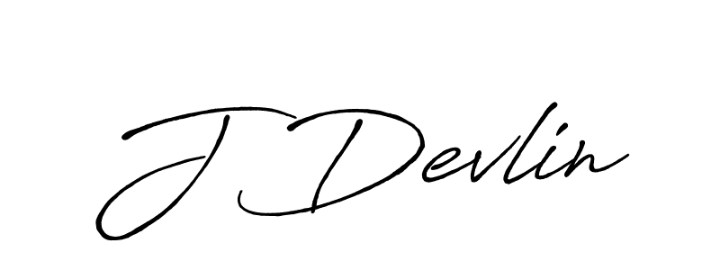 Create a beautiful signature design for name J Devlin. With this signature (Antro_Vectra_Bolder) fonts, you can make a handwritten signature for free. J Devlin signature style 7 images and pictures png