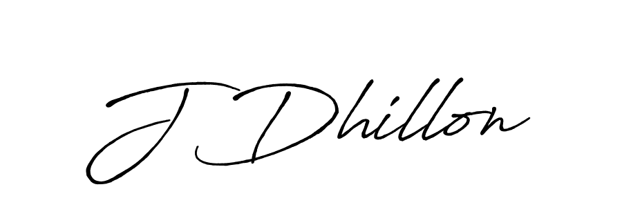 Make a beautiful signature design for name J Dhillon. With this signature (Antro_Vectra_Bolder) style, you can create a handwritten signature for free. J Dhillon signature style 7 images and pictures png