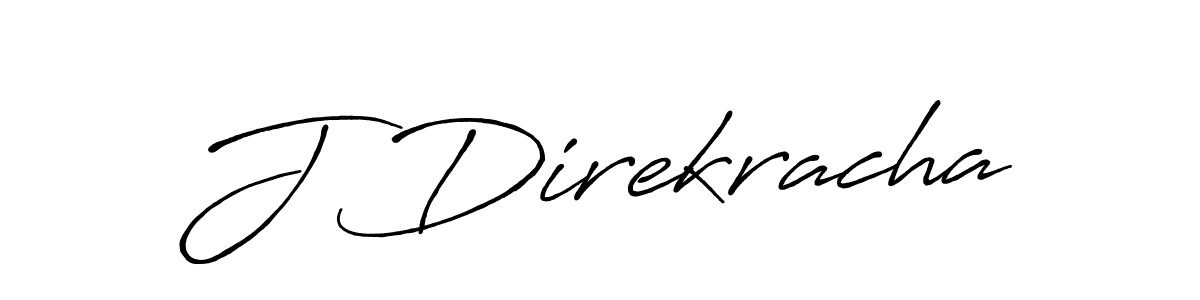 The best way (Antro_Vectra_Bolder) to make a short signature is to pick only two or three words in your name. The name J Direkracha include a total of six letters. For converting this name. J Direkracha signature style 7 images and pictures png