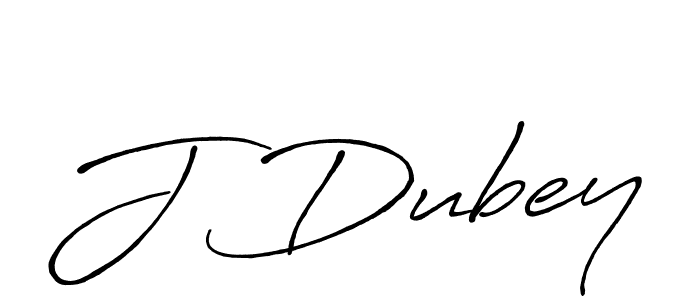 Create a beautiful signature design for name J Dubey. With this signature (Antro_Vectra_Bolder) fonts, you can make a handwritten signature for free. J Dubey signature style 7 images and pictures png