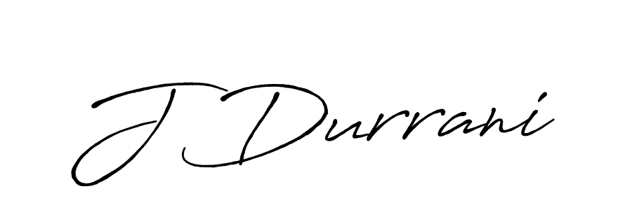 How to make J Durrani name signature. Use Antro_Vectra_Bolder style for creating short signs online. This is the latest handwritten sign. J Durrani signature style 7 images and pictures png