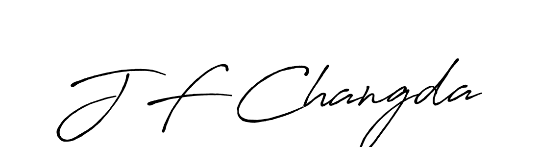 Use a signature maker to create a handwritten signature online. With this signature software, you can design (Antro_Vectra_Bolder) your own signature for name J F Changda. J F Changda signature style 7 images and pictures png