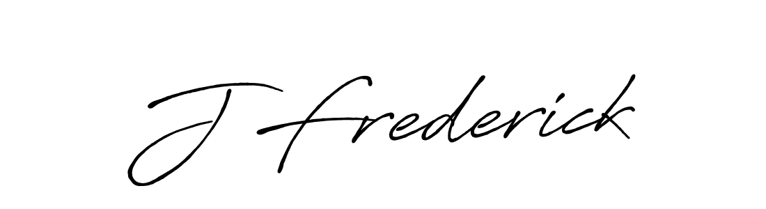 Make a beautiful signature design for name J Frederick. With this signature (Antro_Vectra_Bolder) style, you can create a handwritten signature for free. J Frederick signature style 7 images and pictures png