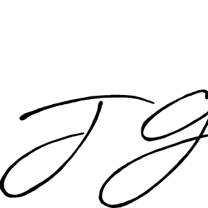 Create a beautiful signature design for name J G. With this signature (Antro_Vectra_Bolder) fonts, you can make a handwritten signature for free. J G signature style 7 images and pictures png