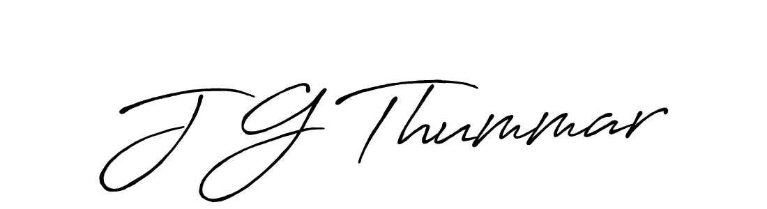 Also You can easily find your signature by using the search form. We will create J G Thummar name handwritten signature images for you free of cost using Antro_Vectra_Bolder sign style. J G Thummar signature style 7 images and pictures png