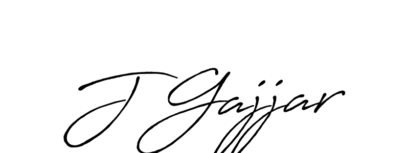 Design your own signature with our free online signature maker. With this signature software, you can create a handwritten (Antro_Vectra_Bolder) signature for name J Gajjar. J Gajjar signature style 7 images and pictures png