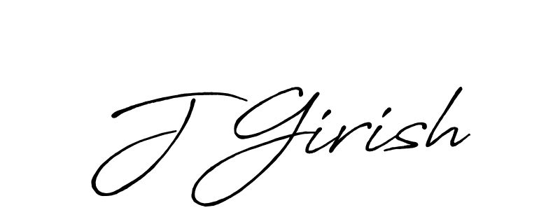 Once you've used our free online signature maker to create your best signature Antro_Vectra_Bolder style, it's time to enjoy all of the benefits that J Girish name signing documents. J Girish signature style 7 images and pictures png