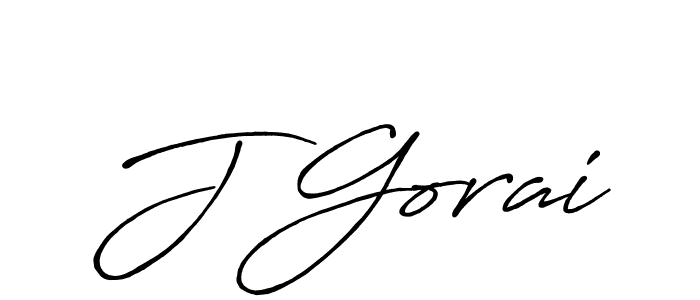 Design your own signature with our free online signature maker. With this signature software, you can create a handwritten (Antro_Vectra_Bolder) signature for name J Gorai. J Gorai signature style 7 images and pictures png