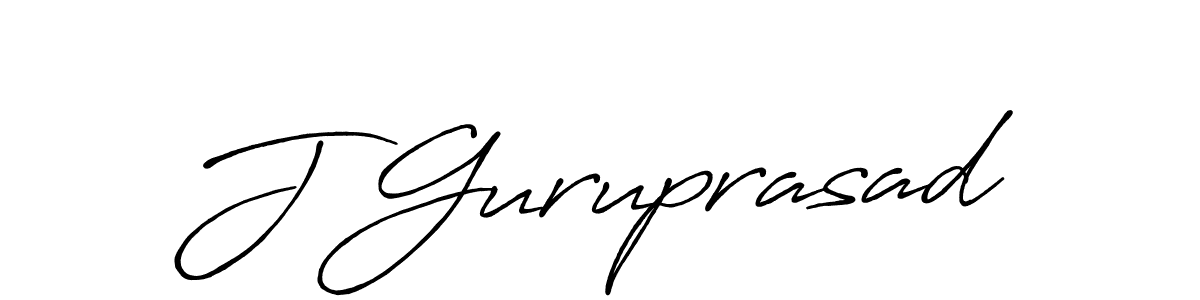 Use a signature maker to create a handwritten signature online. With this signature software, you can design (Antro_Vectra_Bolder) your own signature for name J Guruprasad. J Guruprasad signature style 7 images and pictures png