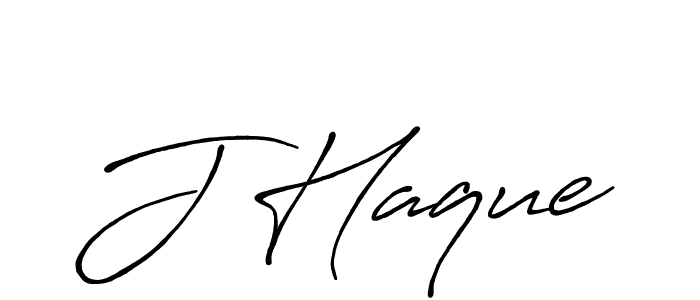 Also we have J Haque name is the best signature style. Create professional handwritten signature collection using Antro_Vectra_Bolder autograph style. J Haque signature style 7 images and pictures png