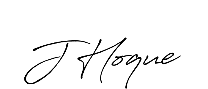 Make a beautiful signature design for name J Hoque. With this signature (Antro_Vectra_Bolder) style, you can create a handwritten signature for free. J Hoque signature style 7 images and pictures png