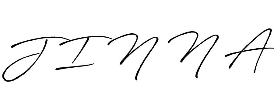 Also we have J I N N A name is the best signature style. Create professional handwritten signature collection using Antro_Vectra_Bolder autograph style. J I N N A signature style 7 images and pictures png