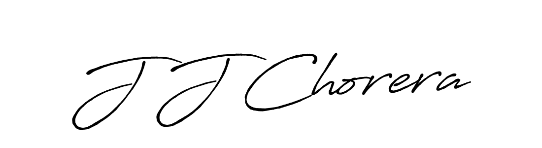 J J Chorera stylish signature style. Best Handwritten Sign (Antro_Vectra_Bolder) for my name. Handwritten Signature Collection Ideas for my name J J Chorera. J J Chorera signature style 7 images and pictures png
