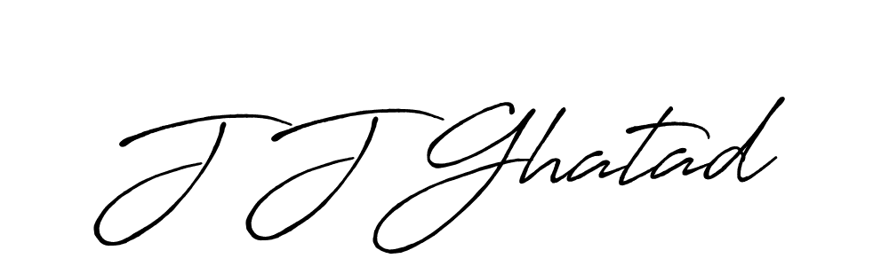 J J Ghatad stylish signature style. Best Handwritten Sign (Antro_Vectra_Bolder) for my name. Handwritten Signature Collection Ideas for my name J J Ghatad. J J Ghatad signature style 7 images and pictures png