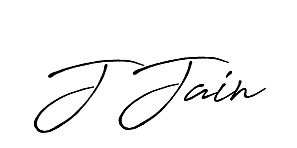 Make a beautiful signature design for name J Jain. With this signature (Antro_Vectra_Bolder) style, you can create a handwritten signature for free. J Jain signature style 7 images and pictures png