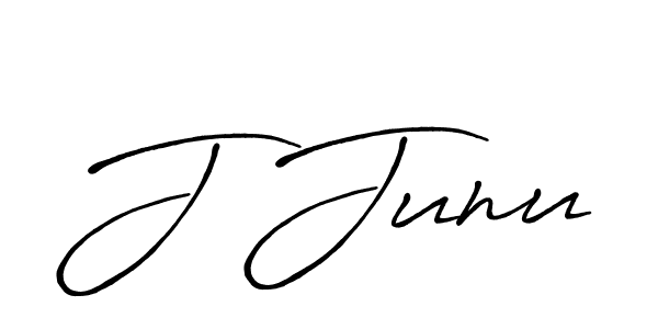 Also we have J Junu name is the best signature style. Create professional handwritten signature collection using Antro_Vectra_Bolder autograph style. J Junu signature style 7 images and pictures png