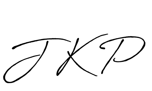 The best way (Antro_Vectra_Bolder) to make a short signature is to pick only two or three words in your name. The name J K P include a total of six letters. For converting this name. J K P signature style 7 images and pictures png