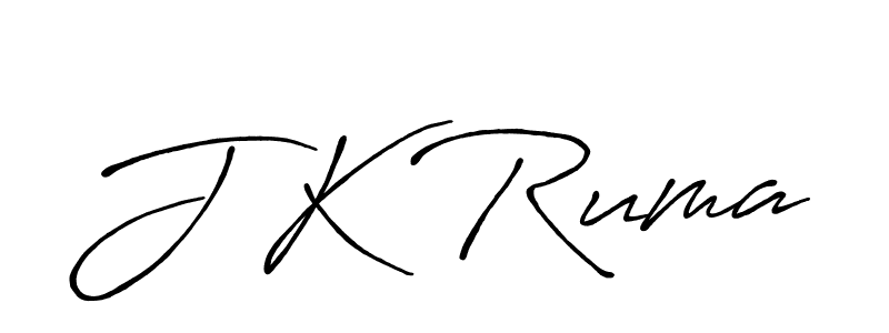 Design your own signature with our free online signature maker. With this signature software, you can create a handwritten (Antro_Vectra_Bolder) signature for name J K Ruma. J K Ruma signature style 7 images and pictures png