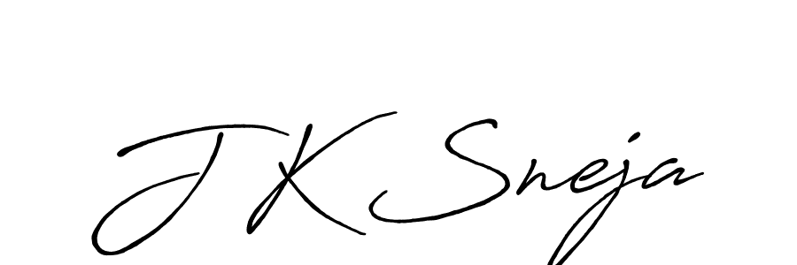 Antro_Vectra_Bolder is a professional signature style that is perfect for those who want to add a touch of class to their signature. It is also a great choice for those who want to make their signature more unique. Get J K Sneja name to fancy signature for free. J K Sneja signature style 7 images and pictures png