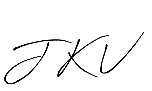 Create a beautiful signature design for name J K V. With this signature (Antro_Vectra_Bolder) fonts, you can make a handwritten signature for free. J K V signature style 7 images and pictures png