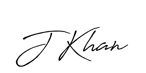 How to make J Khan name signature. Use Antro_Vectra_Bolder style for creating short signs online. This is the latest handwritten sign. J Khan signature style 7 images and pictures png