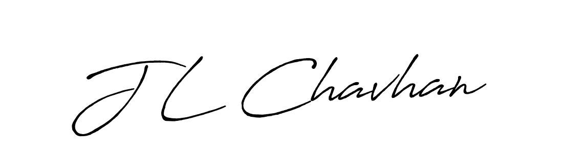 How to make J L Chavhan signature? Antro_Vectra_Bolder is a professional autograph style. Create handwritten signature for J L Chavhan name. J L Chavhan signature style 7 images and pictures png