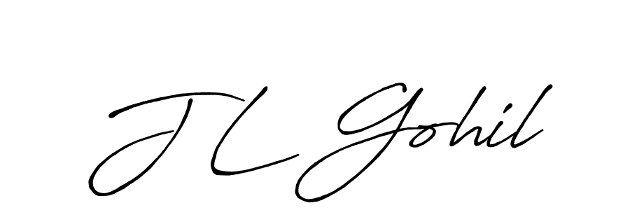 How to Draw J L Gohil signature style? Antro_Vectra_Bolder is a latest design signature styles for name J L Gohil. J L Gohil signature style 7 images and pictures png
