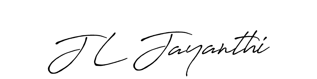 How to make J L Jayanthi signature? Antro_Vectra_Bolder is a professional autograph style. Create handwritten signature for J L Jayanthi name. J L Jayanthi signature style 7 images and pictures png