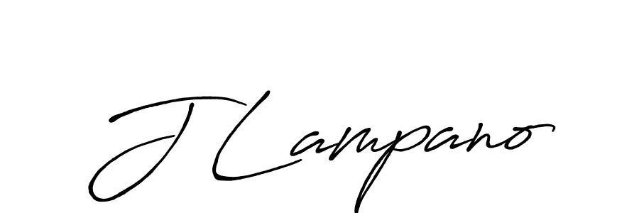 J Lampano stylish signature style. Best Handwritten Sign (Antro_Vectra_Bolder) for my name. Handwritten Signature Collection Ideas for my name J Lampano. J Lampano signature style 7 images and pictures png