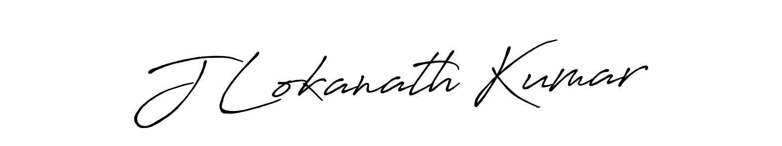 How to make J Lokanath Kumar signature? Antro_Vectra_Bolder is a professional autograph style. Create handwritten signature for J Lokanath Kumar name. J Lokanath Kumar signature style 7 images and pictures png