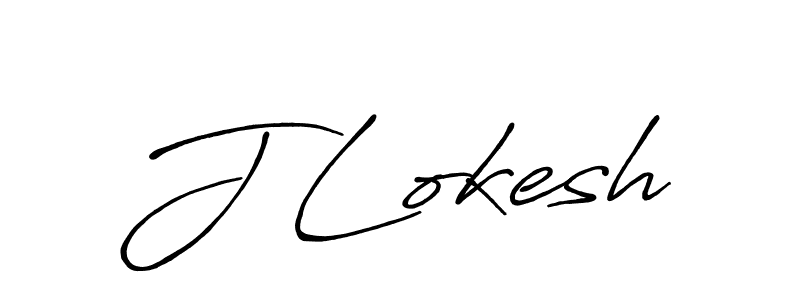 Also we have J Lokesh name is the best signature style. Create professional handwritten signature collection using Antro_Vectra_Bolder autograph style. J Lokesh signature style 7 images and pictures png