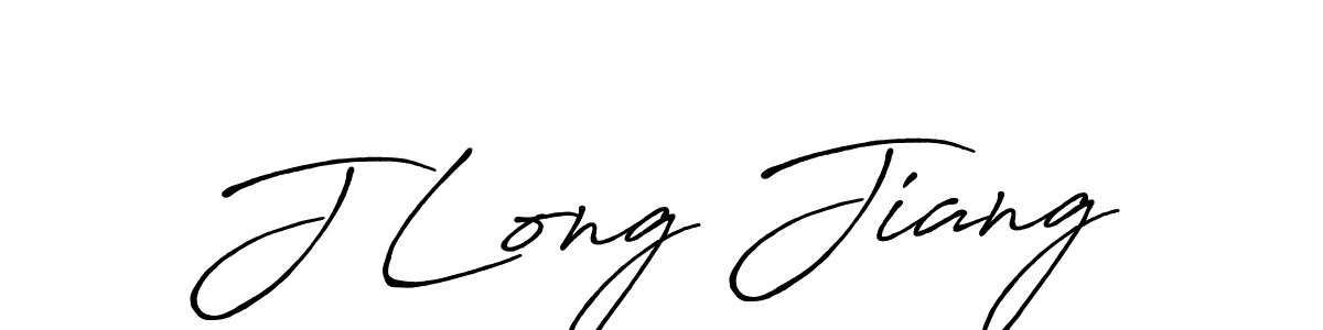 Create a beautiful signature design for name J Long Jiang. With this signature (Antro_Vectra_Bolder) fonts, you can make a handwritten signature for free. J Long Jiang signature style 7 images and pictures png