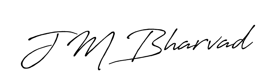 How to Draw J M Bharvad signature style? Antro_Vectra_Bolder is a latest design signature styles for name J M Bharvad. J M Bharvad signature style 7 images and pictures png