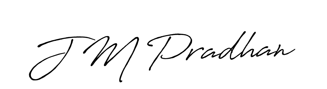 J M Pradhan stylish signature style. Best Handwritten Sign (Antro_Vectra_Bolder) for my name. Handwritten Signature Collection Ideas for my name J M Pradhan. J M Pradhan signature style 7 images and pictures png