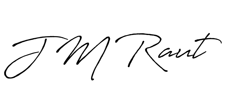 Antro_Vectra_Bolder is a professional signature style that is perfect for those who want to add a touch of class to their signature. It is also a great choice for those who want to make their signature more unique. Get J M Raut name to fancy signature for free. J M Raut signature style 7 images and pictures png