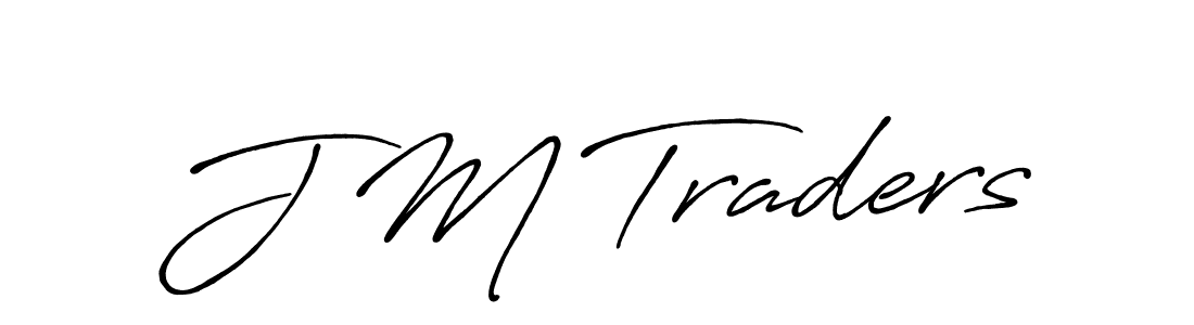 Design your own signature with our free online signature maker. With this signature software, you can create a handwritten (Antro_Vectra_Bolder) signature for name J M Traders. J M Traders signature style 7 images and pictures png