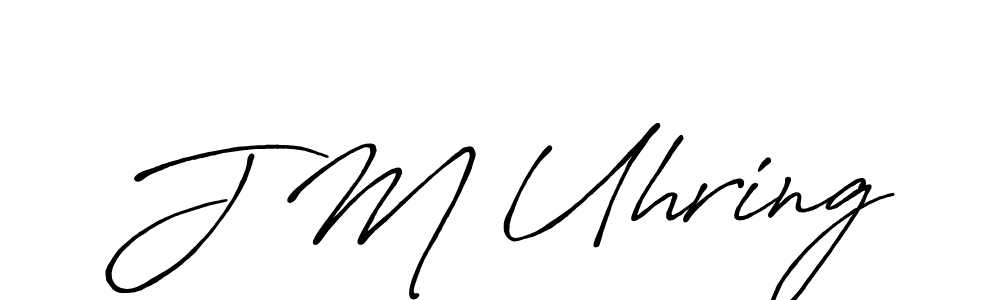 It looks lik you need a new signature style for name J M Uhring. Design unique handwritten (Antro_Vectra_Bolder) signature with our free signature maker in just a few clicks. J M Uhring signature style 7 images and pictures png