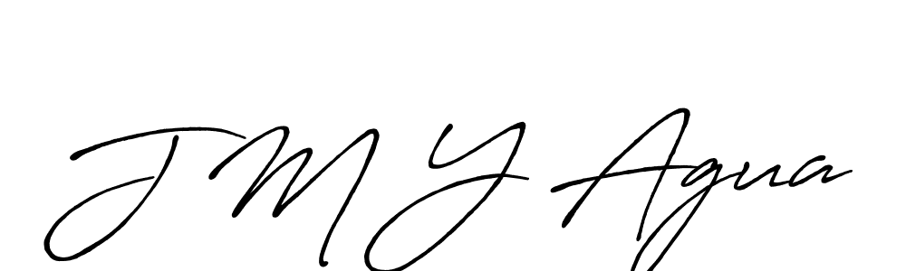 Make a beautiful signature design for name J M Y Agua. With this signature (Antro_Vectra_Bolder) style, you can create a handwritten signature for free. J M Y Agua signature style 7 images and pictures png