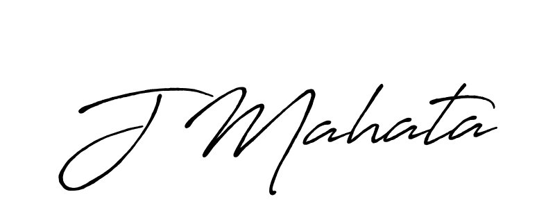 How to make J Mahata name signature. Use Antro_Vectra_Bolder style for creating short signs online. This is the latest handwritten sign. J Mahata signature style 7 images and pictures png