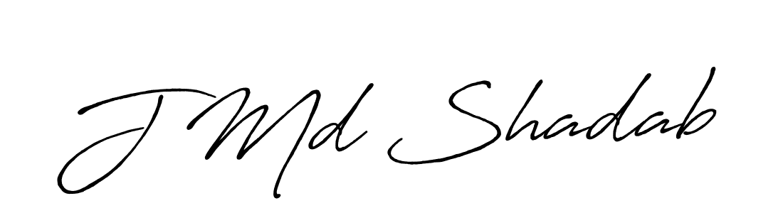J Md Shadab stylish signature style. Best Handwritten Sign (Antro_Vectra_Bolder) for my name. Handwritten Signature Collection Ideas for my name J Md Shadab. J Md Shadab signature style 7 images and pictures png