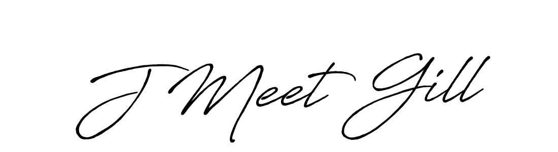 Similarly Antro_Vectra_Bolder is the best handwritten signature design. Signature creator online .You can use it as an online autograph creator for name J Meet Gill. J Meet Gill signature style 7 images and pictures png