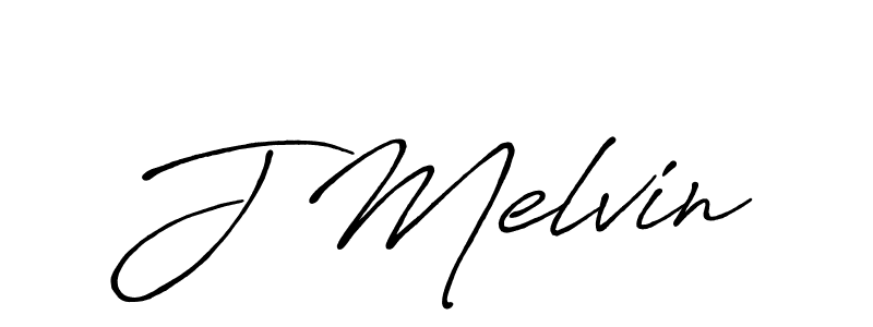 Make a beautiful signature design for name J Melvin. With this signature (Antro_Vectra_Bolder) style, you can create a handwritten signature for free. J Melvin signature style 7 images and pictures png