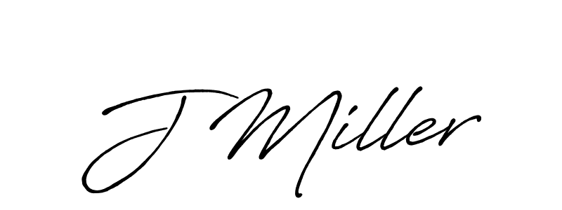 How to make J Miller name signature. Use Antro_Vectra_Bolder style for creating short signs online. This is the latest handwritten sign. J Miller signature style 7 images and pictures png