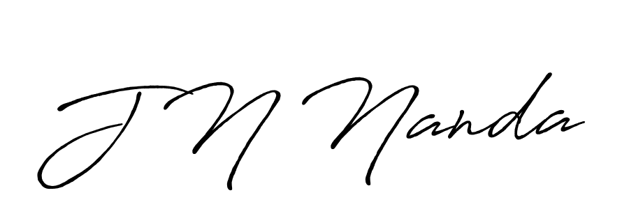 J N Nanda stylish signature style. Best Handwritten Sign (Antro_Vectra_Bolder) for my name. Handwritten Signature Collection Ideas for my name J N Nanda. J N Nanda signature style 7 images and pictures png
