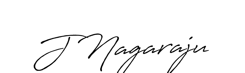 Create a beautiful signature design for name J Nagaraju. With this signature (Antro_Vectra_Bolder) fonts, you can make a handwritten signature for free. J Nagaraju signature style 7 images and pictures png